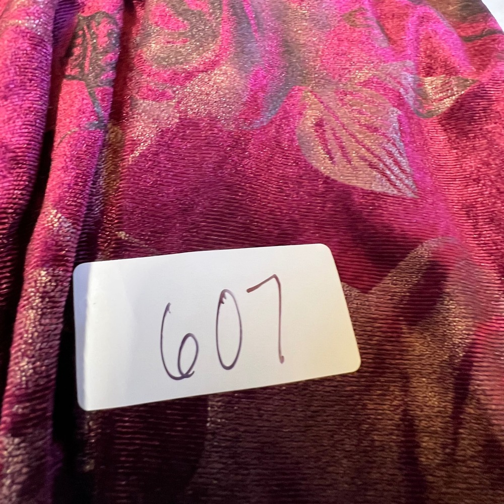 Catalina M/L Burgundy Velvet Floral Burnout Maxi Whimsi Fairygoth Romance - Picture 9 of 9
